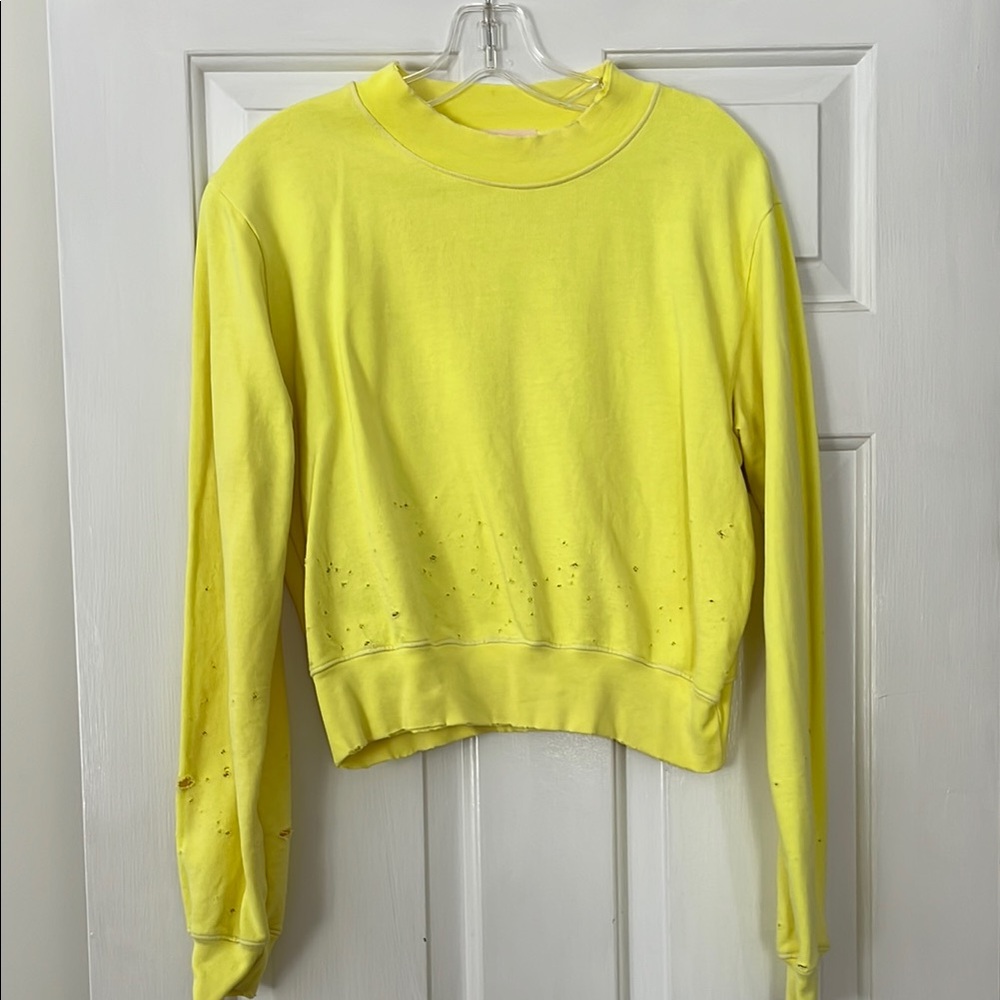 Cotton Citizen Neon Distressed Sweatshirt